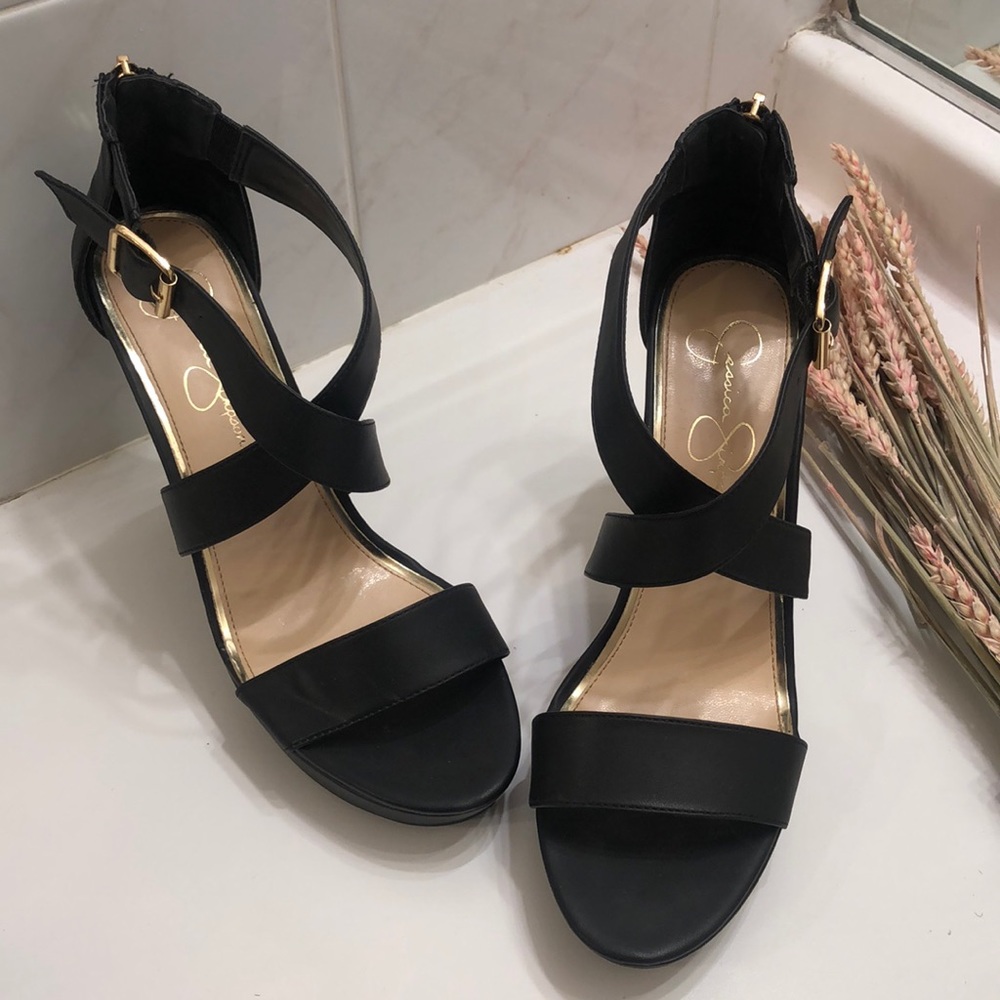 Black Jessica Simpson Wedge sandals